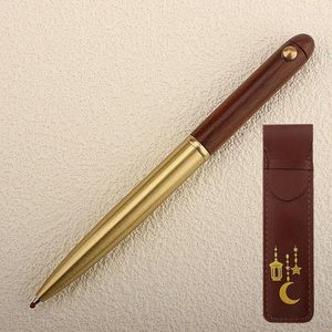 High Quality Fine Business Office Wood Bronze Ballpoint Pen Financial School Stationery Ball Point Pens For Writing