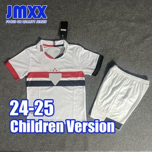 JMXX 24-25 San Paolo Bambino Maglie da calcio Kit Casa Lontano Uniformi per bambini Maglia da calcio Maglia 2024 2025 Top e pantaloncini Versione per bambini