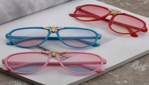 Projektantki Metale dla dzieci Pszczoły przeciwsłoneczne moda dla chłopców dziewczęta UV 400 okularowe szklanki dziecięce okulary plażowe Dziecko Gogle na świeżym powietrzu C63563668144