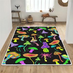 Carpets Mushroom Rug 3D All Over Printed Mat Rugs Anti-slip Large Carpet Home Decoration 03