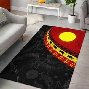 Dywany miejscowe flagowe koło kropka malowanie 3D nadruk dywan dywan dywan podłogi antypoślizgowe dywan domowy Dekoracja tematyczna życie