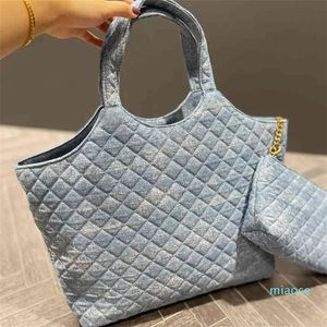 Designer bags Diamond Handbag Women Big Logo Tote Bag Leather Simple And Generous Shoulder Messenger Shopping Bag With Wallet
