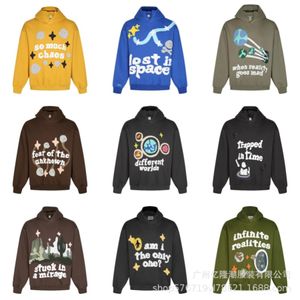 Erkek Hoodie Tasarımcı Zip Ceketler Kadınlar Uzun Kollu Kapşonlu Sıradan Gevşek Sweatshirts High Street Giyim Paltoları Cartigan Tops