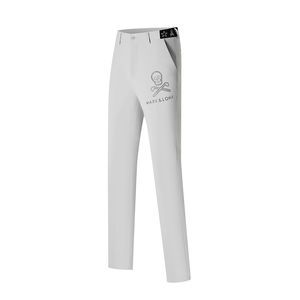 Golf Herrenbekleidung Sommer Neue Outdoor Schnell trocknende Sporthose Atmungsaktive dünne Hose mit geradem Bein Business Casual Herrenhose mit seitlicher Taille und kontrastierendem Gummiband