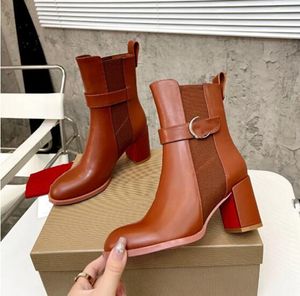 Top Designer Red Bottoms Bota Moda Mulheres Botas Sobre O Joelho Bota Salto Alto Senhora Apontou-Toe Bombas Estilo Tornozelo Botas Curtas Mulheres Marca de Luxo