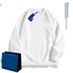 Lees Co Branded Fashion Brand Men's 2024新しいトレンディ高品質の丸い首のゆるい綿のぬいぐるみカップルコート