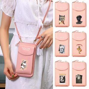 Çanta Moda Su Geçirmez Cep Telefonu Kadın Çanta Heykel Serisi Omuz Messenger Paketi Küçük Çanta Bayanlar Crossbody Bags