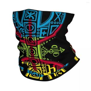 Bandanas Berber Flag With Amazigh Symbol Bandana Neck Warmer Women Winter Ski Hiking Scarf Gaiter Proud Tamazight People Face Cover