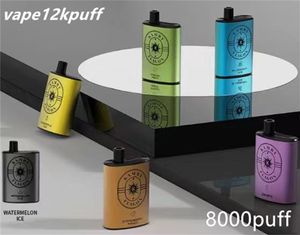 Kamry Flagon 8000puff disposable e-cigarette vaper mesh coil pod500mah rechargeable e-cigarette evaporator vapes 8kpuff salt alkali content 0%2%5%