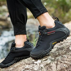 Sapatos de fitness montanha caminhadas botas de caça dos homens ao ar livre tênis atlético esporte feminino trekking malha respirável caminhada casual