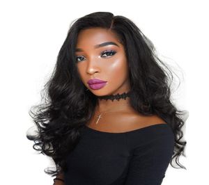 360 Body Wave Spets Wig Peruansk Virgin Hair 360 Spets Front Wig Pre Plucked With Baby Hair Bleached Knots Natural Looking7161831