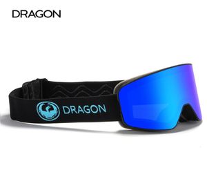 Okulary przeciwsłoneczne Smok Dragon Winter Snowboard Goggle Anti Fog Coating Oklazje Ochrony Uv400 Zoptymalizowane soczewki Goggle D2925638852