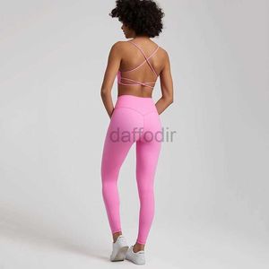 Kvinnors träningsdräkter sömlösa Set Gym Set Women Sports Outfit Pieces Cross Back BH Fitness Suit High midje Leggings Running Workout Tracksuit 24318