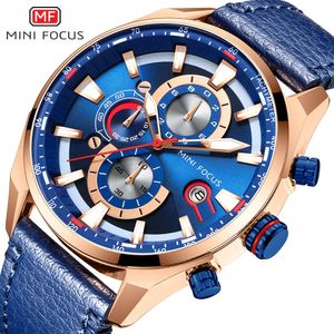 Orologio da uomo nuovo business al quarzo impermeabile con quadrante grande MINIFOCUS 0202G