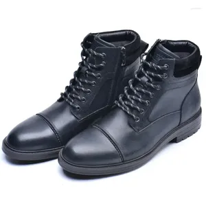 Botas masculinas tornozelo luxo couro genuíno designer qualidade estilo britânico retro confortável casual sapatos de negócios homem tamanho 13