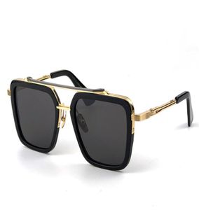 Solglasögon Sju män Toppdesign Metal Vintage Fashion Style Square Frame Outdoor Protection UV 400 Lens Eyewear With Case1143627