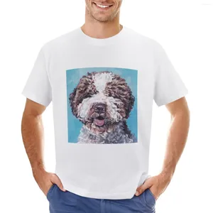 Men's Tank Tops Lagotto Romagnolo Fine Art Painting T-Shirt Short Sleeve Tee Plain Plus Sizes Aesthetic Clothing Heavy Weight T Shirts For