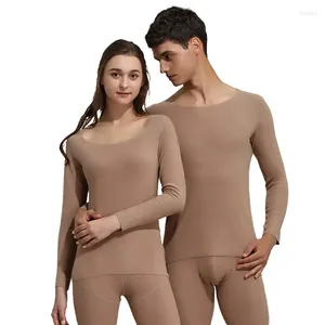 Set di biancheria intima termica da uomo da uomo/donna, pantaloni lunghi Sanpdex elasticizzati in modal caldo, abiti leggeri e comodi per la casa