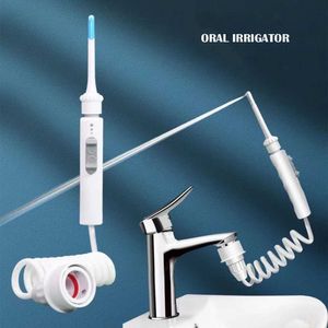 Oral Irrigators ny kran oral irrigator Portable Tandrengörare Dental Sink Tryck justerbar diskbänk utan att ladda J240318