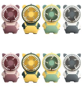 Summer New Mini Fan Cute Cartoon Portable Charging USB Handheld Fan Student Outdoor Fan