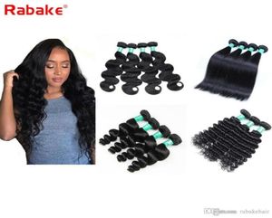 3 or 4 Bundles Brazilian Virgin hair Bundles Body Wave Straight Deep Wave Loose Wave 100 Unprocessed Peruvian Malaysian Raw India11201287