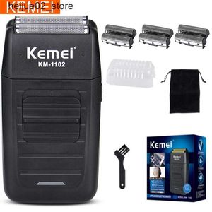 Electric Shavers Kemei electric shaver mens reciprocating shaver beard trimming machine professional shaver trimming machine Q240318