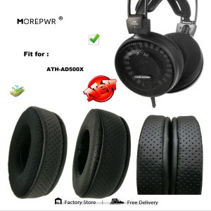 Tillbehör Morepwr Ny uppgradering av ersättare öronkuddar för Audiotechnica Athad500x Athad700 Headset Parts Läderkudde Velvet Earmuff