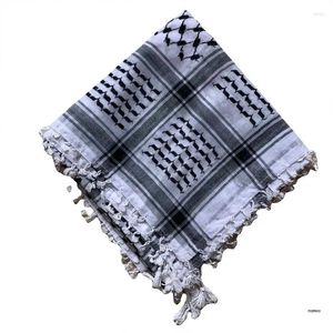 Schals Arabischer Turban Muslim Hijab Keffiyeh Schal Quaste Mode Militär Shemagh