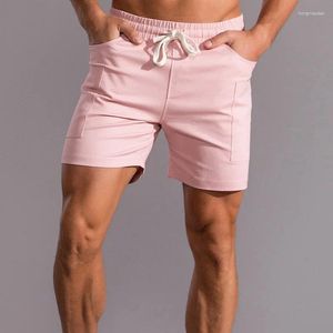 Herren-Shorts, schwere Baumwolle, lässig, Cargo, Fitnessstudio, Sport, große Tasche, Kordelzug, Laufen, Sweatshorts, Sommer, Mann, Strand