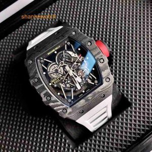 RM Calendar Wristwatch RM35-02 Swiss Automatic Movement Sapphire Mirror Importerad gummiband