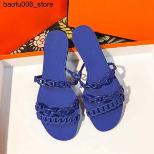 Slippers Summer Flip Flop Women Sandals Fashion Non-slip Wear Resistant Flat Beac Shoes Size 35-41 Q240318