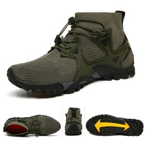 Sapatos de alta qualidade respirável upstream para homens voando tecelagem tênis de escalada unisex antiderrapante absorvente de choque pesca zapatillas