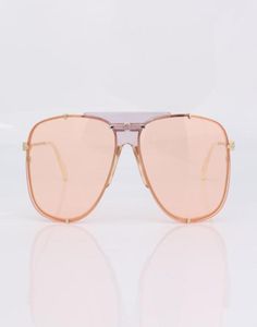Solglasögon pilotmetallram kvinnor rosa linser elfenben tips019820035
