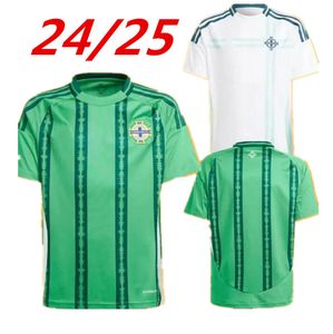 2024 Northern Ireland Soccer Jerseys Men Set Kids Kit Uniform 2025 Divas Charles Evans 23 24 25 Football Shirt Charles Ballard Best Brown Home Away Bradley 999