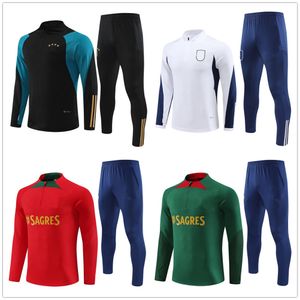 2024 men+kids Italy Tracksuits Football Sets 23 24 Portugal Germany Soccer Sets Jogging Training Clothing Equipment