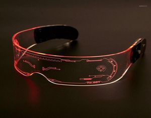Güneş gözlükleri LED ışıltı gözlükleri elektronik vizör festival için pervane ktv bar parti performansı çocuklar yetişkin hediyeleri8547707