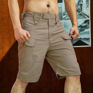 Herr shorts sommarlast korta gym män taktiska byxor strand avslappnad jogging lös