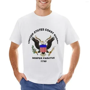 Męskie topy czołgowe U. S. straż semper logo Paratus T-shirt