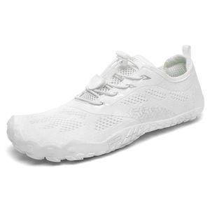 HBP icke-varumärke Saguaro White Black Grey Outdoor Flexible Thin Rubber Outsole Wide Toe Box Zero Drop Minimalist Trail Running Barefoot Shoes