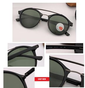 Varumärkesdesigner Round Polarised Circle Vision Goggles 4266 Polarizer Solglasögon Polariserad Driving Flash Mirror Gafas Glass3442283