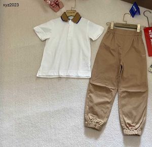 Fashion Kids Clothes Baby Tracksuits Jungen T-Shirt Set Größe 110-160 cm Sommerdesigner Polo-Hemd und gestickte Ritterhose 24mar