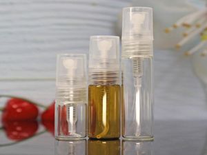 2ML 3ML 5MLアトマイザー補充可能な小さなスプレー香水ボトルミニガラスバイアルアンバー芳香瓶空の香り4359975