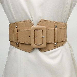 Belts Elastic Personality Casual Canvas Dress Sweater Female Ladies Women Waistband Cummerbunds PU Belt Waist