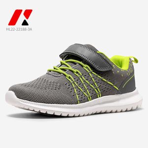 HBP Venda Quente Sem Marca Melhor Qualidade Crianças Sapatos Esportivos Tênis Estudantes Malha Respirável Crianças Fly Knitting Kids Shoes