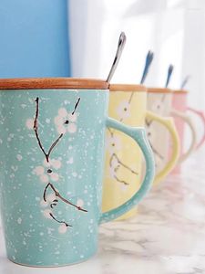 Mugs High Aesthetic Ceramic Cups Hand Painted Underglaze Large Capacity Drinking Creative Gifts Coffee