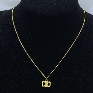 Vintage fyrkantig hänge halsband pläterat guld för kvinnor designer halsband högkvalitativa moissanit halsband smycken tillbehör retro kedjor zh176 e4