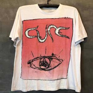 メンズTシャツストリートカジュアルレトロショートスリーフTシャツヒップホップコットンラウンドネックロックバンドパンクオールマッチショートスリーブメンズサマーJ240316