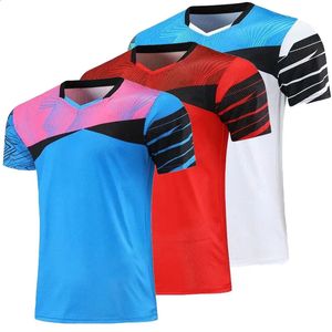 Hochwertige Tennistrikots T-Shirt Tennis Damen Herren Badminton T-Shirt Shorts SetMädchen Kinder T-Shirts Tischtennis Kleidung 240306