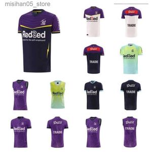 Formalar 2024 Melbourne Storm Erkek Evi Uzak Ragbyjersey Eğitim Q240318