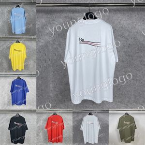 Paris Designers Mens Tees Carta Bordado Camisetas Roupas Verão Manga Curta Polos Tops